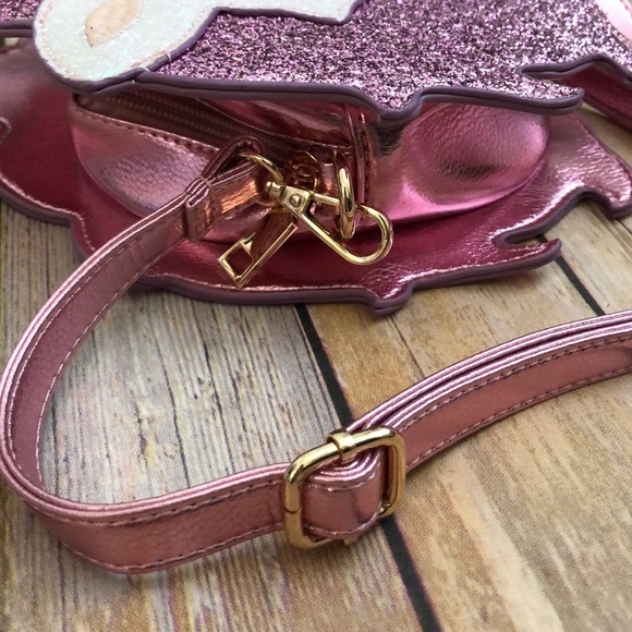 BRAND NEW Glittered Unicorn Purse - Pink - Picture 4 of 4
